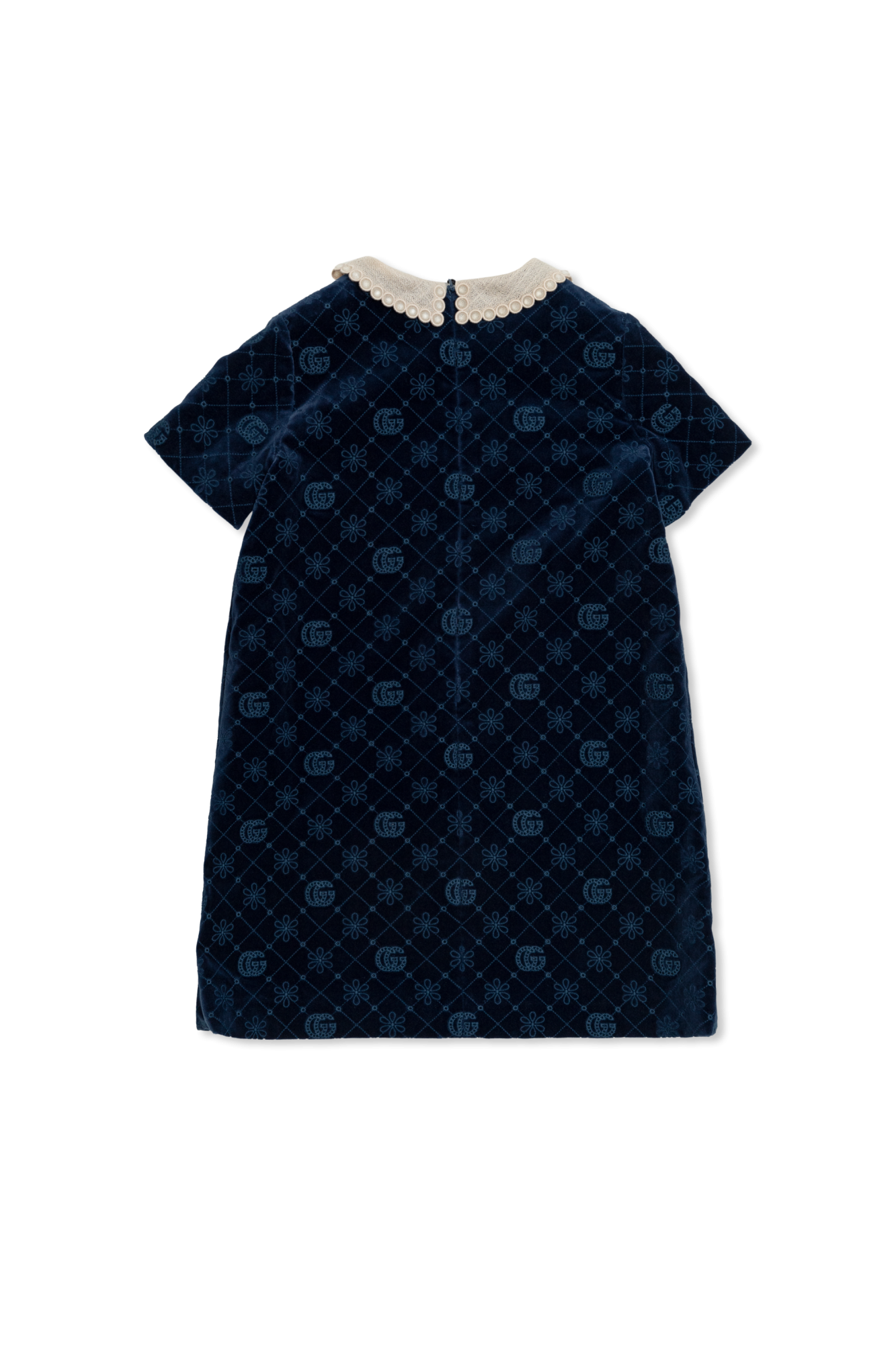 Gucci Kids Velvet dress with GG pattern | Kids's Girls